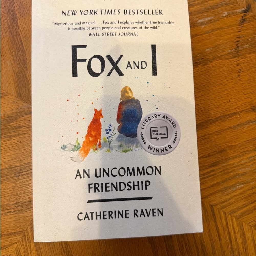 Fox and I by Catherine Raven - Cream Cover with Orange & Blue Illustration